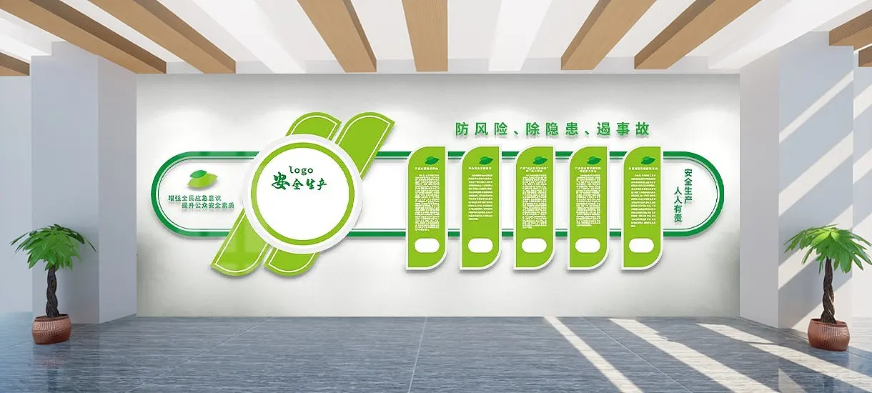 安全生产绿色文化墙