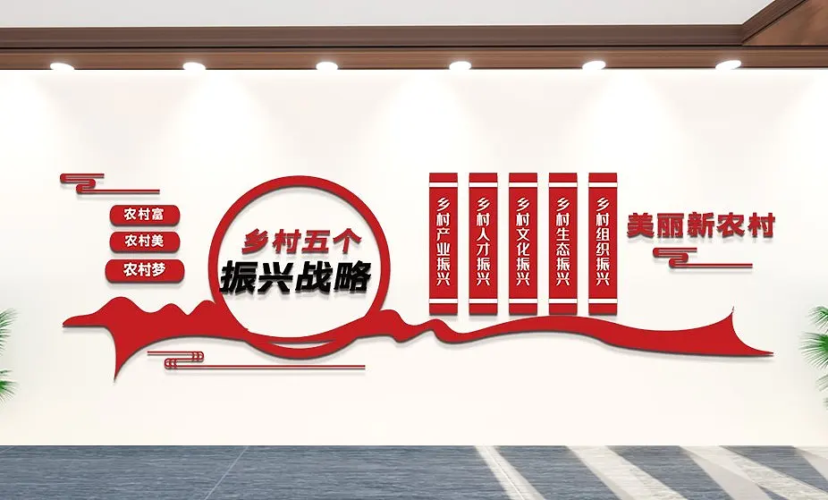 五个乡村振兴内容文化墙乡村振兴内容文化墙素材