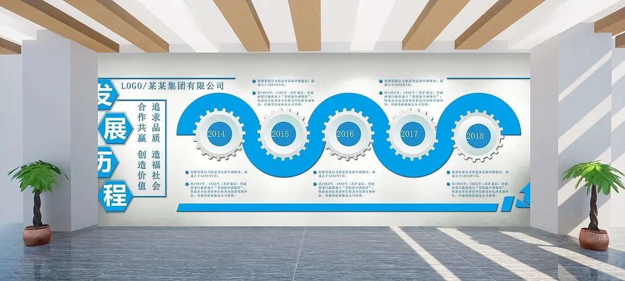 发展历程企业文化墙