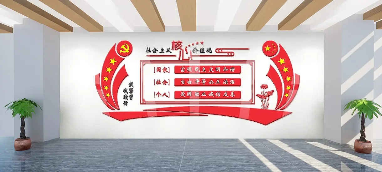 社会主义价值观文化墙