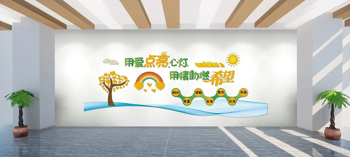 社区心理咨询文化墙