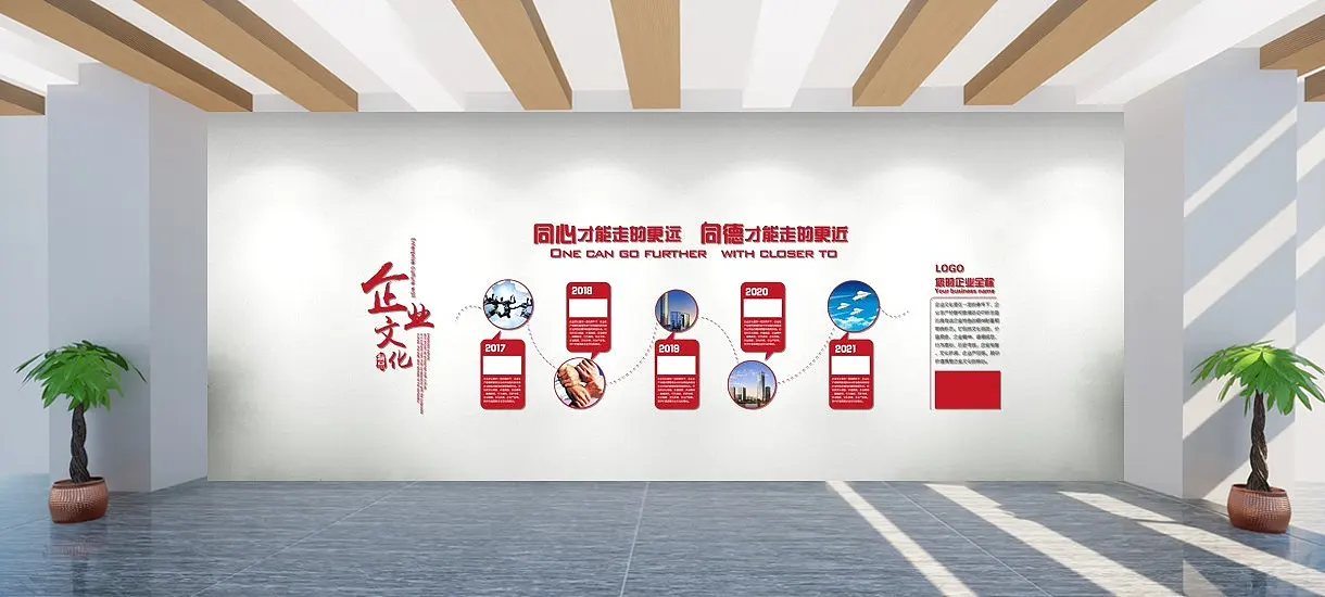 同心同德企业文化墙