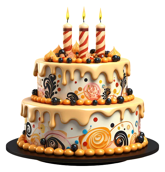 生日蛋糕-计算机生成的生日蛋糕图像-图巨人