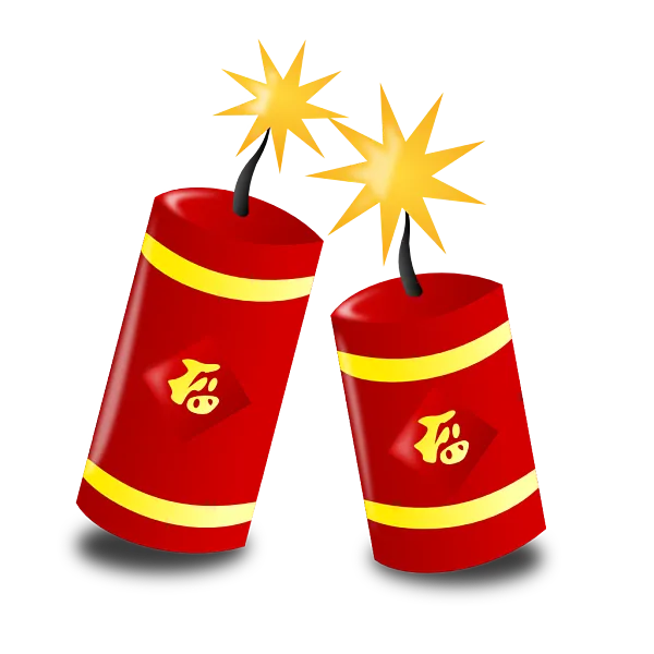 春节、中国新年、鞭炮节日png免抠图片素材-图巨人