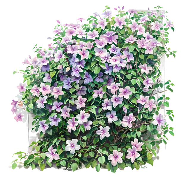 春天的花朵-灌木树干上盛开的紫色花朵-图巨人
