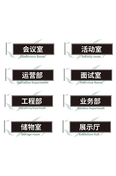 创意简约商场门牌VI导视-图巨人