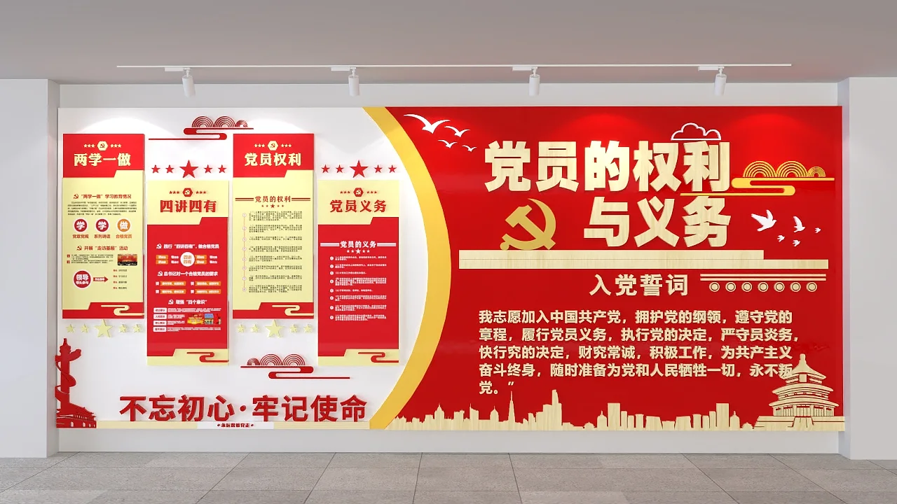 党员的权利与义务文化墙