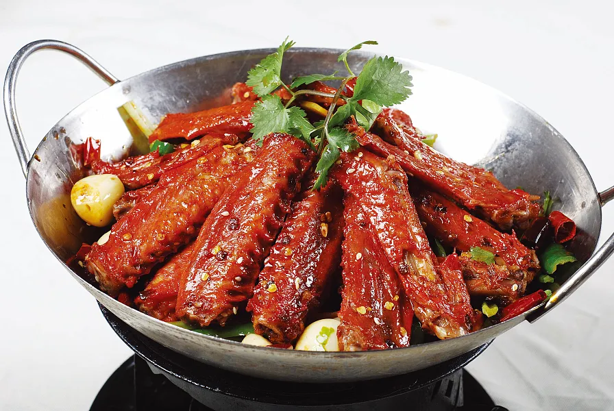 王府井干锅香辣鸭翅美食美味-图巨人