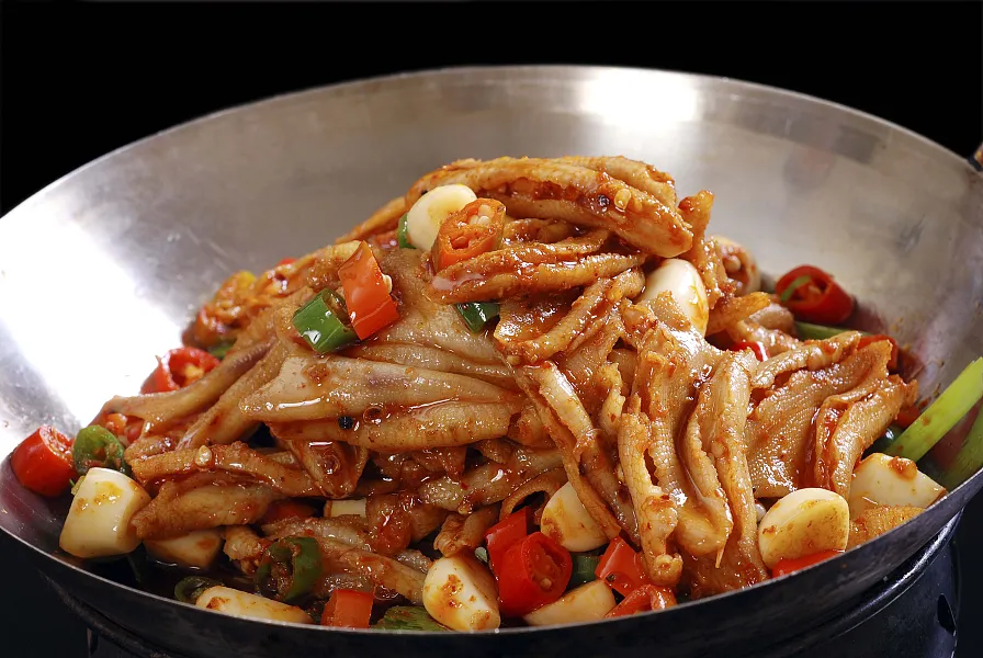 热干锅去骨鸭掌餐饮美食-图巨人