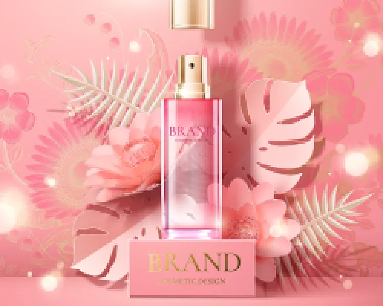 唯美风化妆品护肤品海报-图巨人