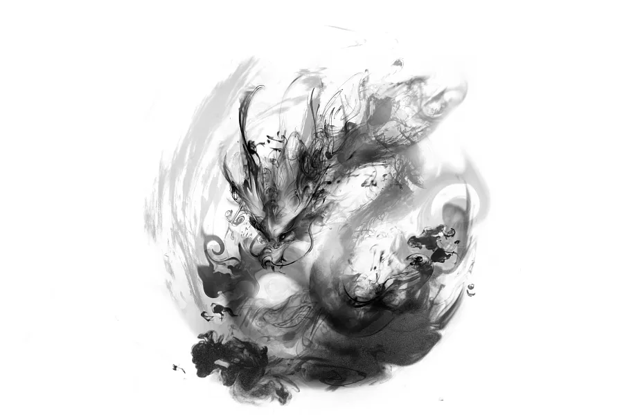 手绘龙年龙图案插画设计-图巨人
