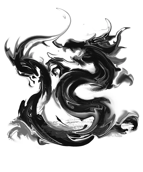 手绘龙年龙图案插画设计-图巨人