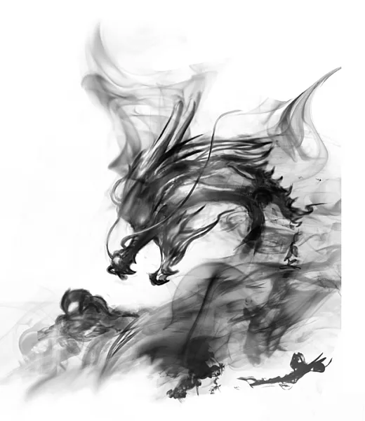 手绘龙年龙图案插画设计-图巨人