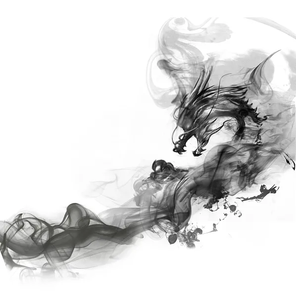 手绘龙年龙图案插画设计-图巨人
