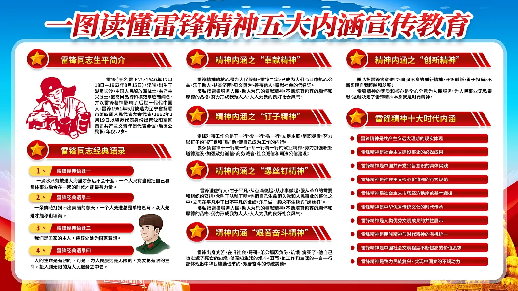 大气雷锋精神宣传广告 (127)-图巨人