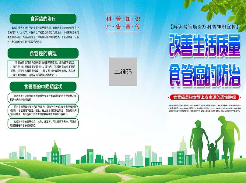 时尚食管癌医学知识宣传折页2-图巨人