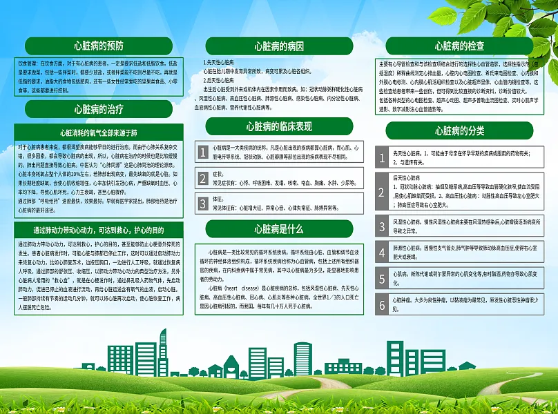 大气心脏病医学科普知识折页4-图巨人