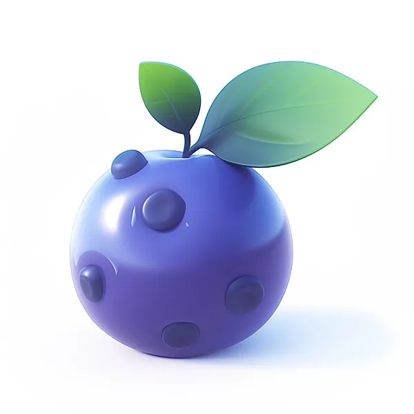 蓝莓3D图标-图巨人