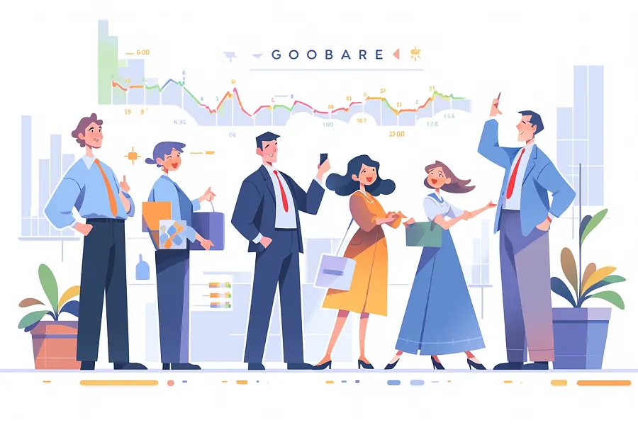 B端扁平风商业插画汇报-图巨人