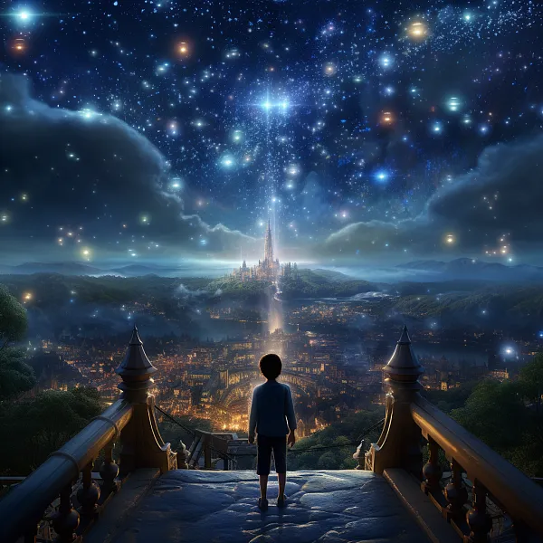 一条星光闪烁的魔法小径海报-图巨人