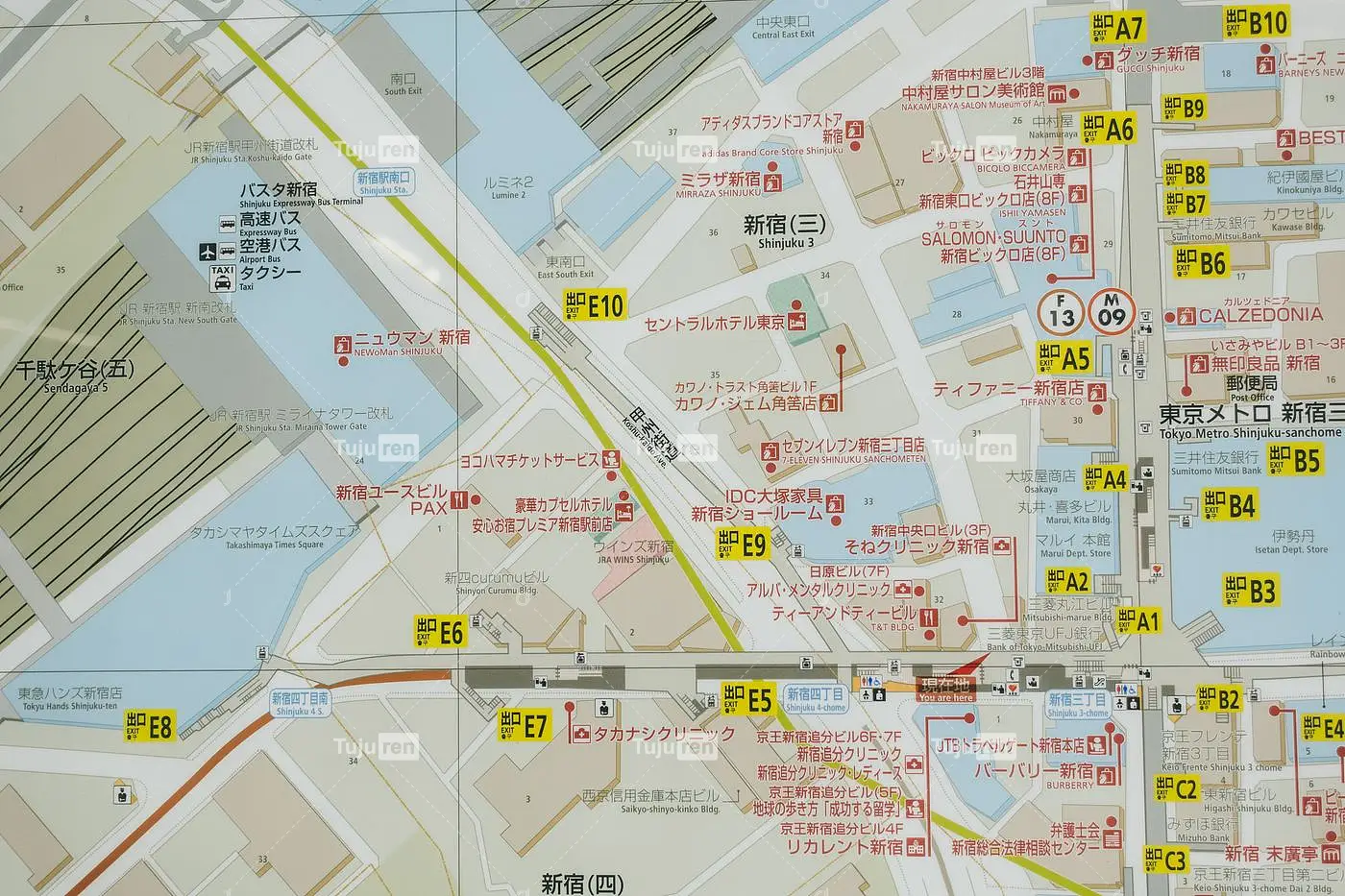 新宿三丁目车站附近MAP的照片素材免抠元素模板下载 图巨人 新宿三丁目车站附近MAP的照片素材免抠元素模板下载 图巨人