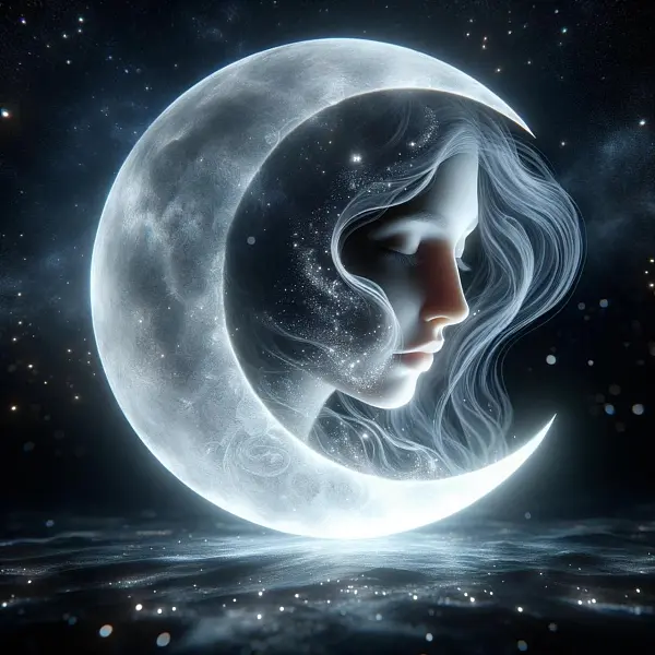 Ai产生的 月亮 女士 月光 神秘 神奇 威卡 女性 女神 梦-图巨人