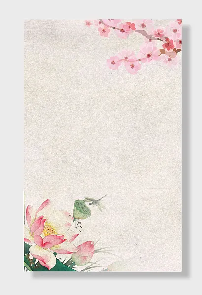 中式水墨古风工笔画背景-图巨人