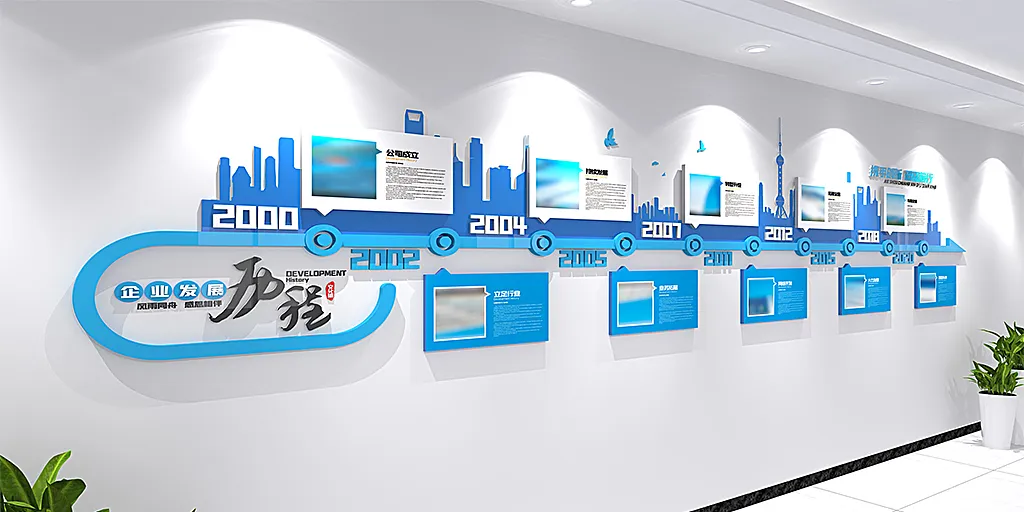 企业文化墙公司发展历程企业宣传墙-图巨人