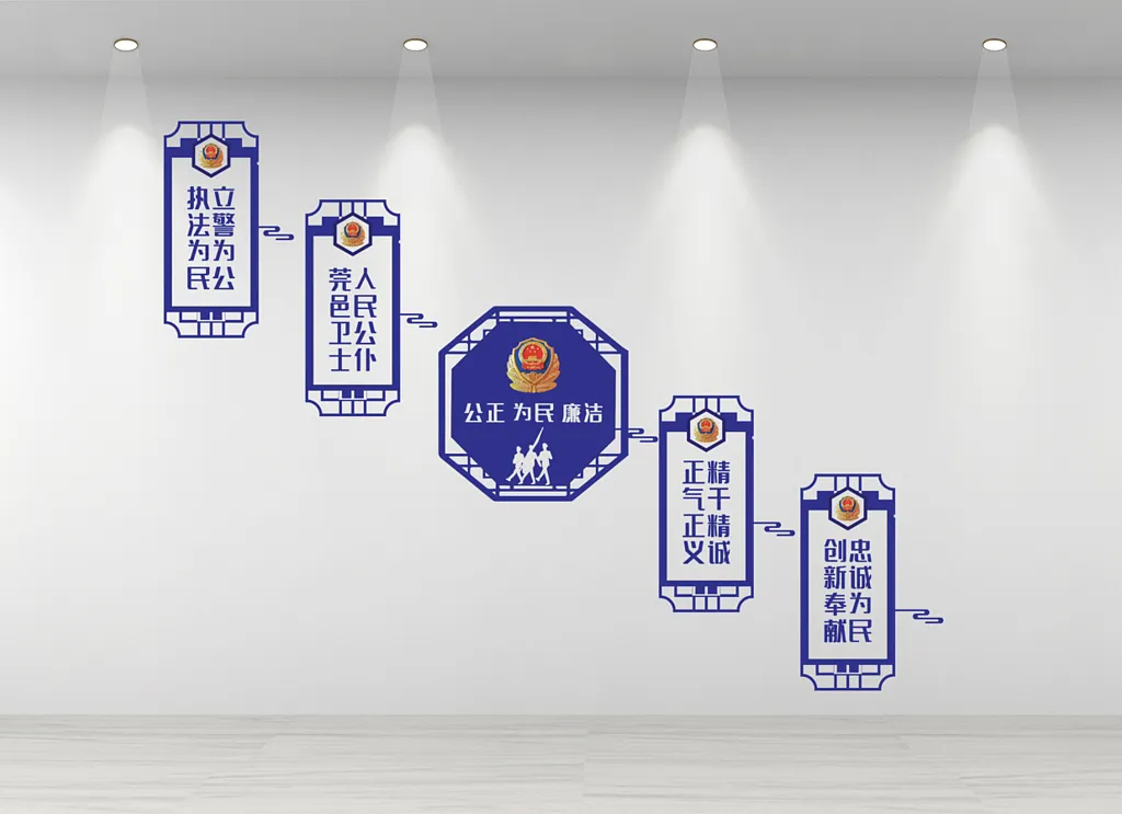 警营楼梯文化墙