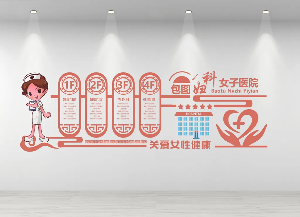 医院立体文化墙