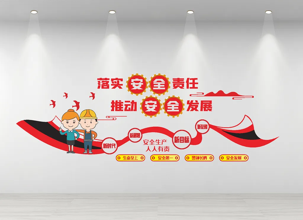 安全生产文化墙安全生产月文化墙