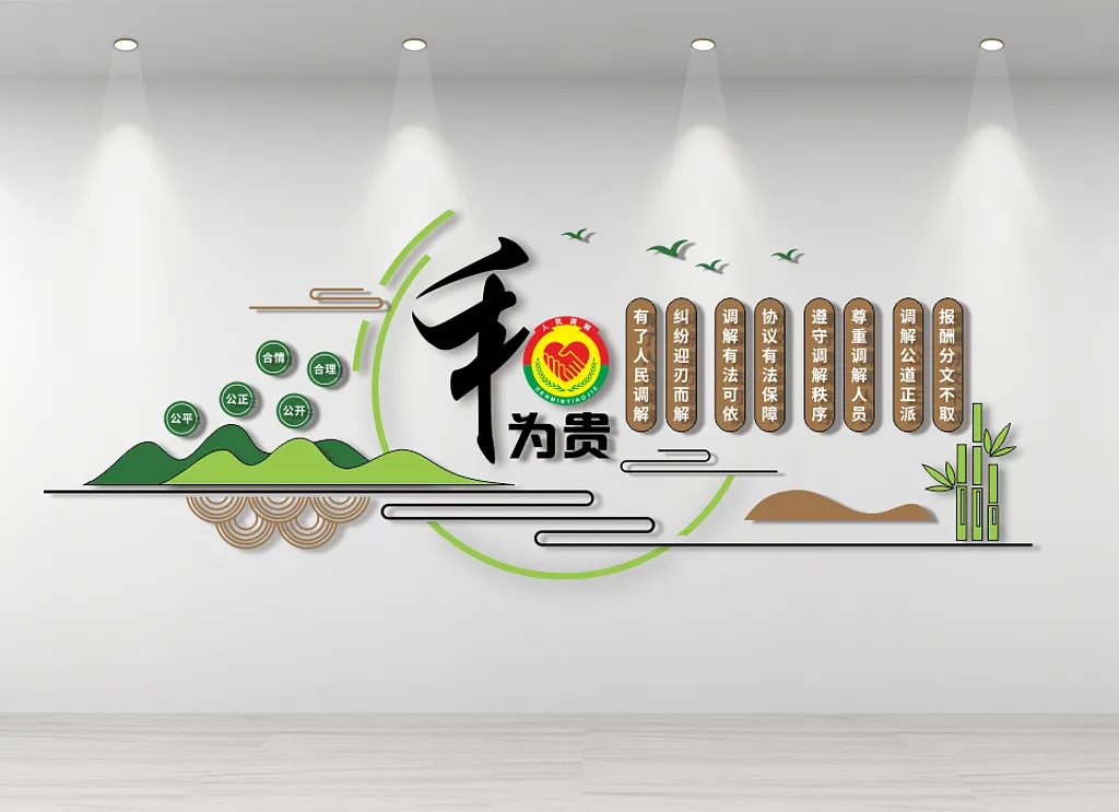 人民调解室文化墙