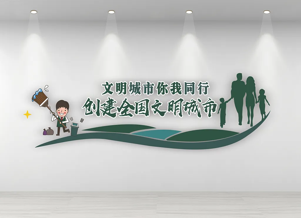 创建文明城市文化墙
