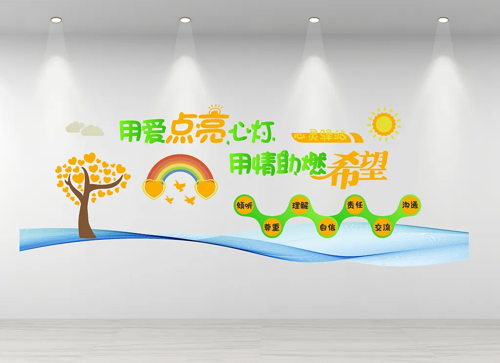 社区心理咨询文化墙