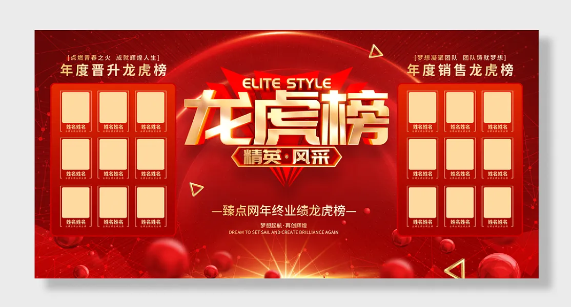 销售业绩龙虎榜-图巨人