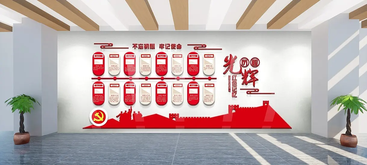 光辉发展历程文化墙共享素材