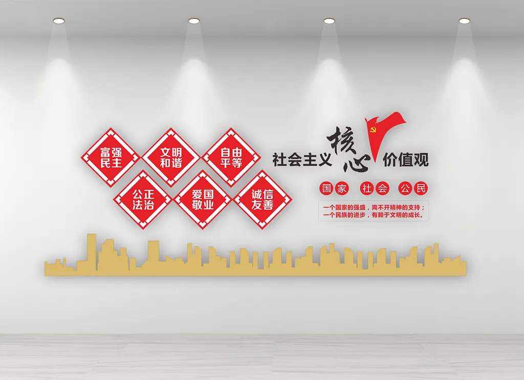 社会主义核心价值观文化墙