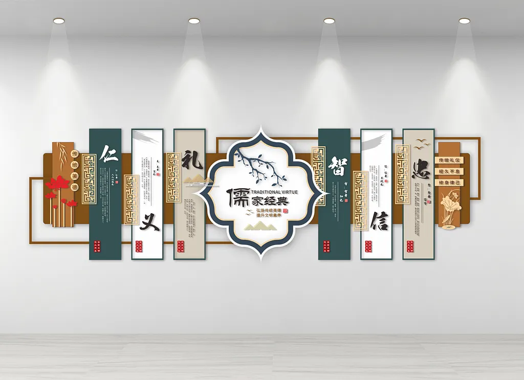 儒家经典校园文化墙