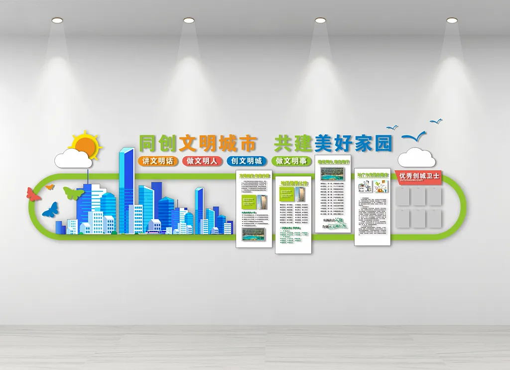 文明城市文化墙