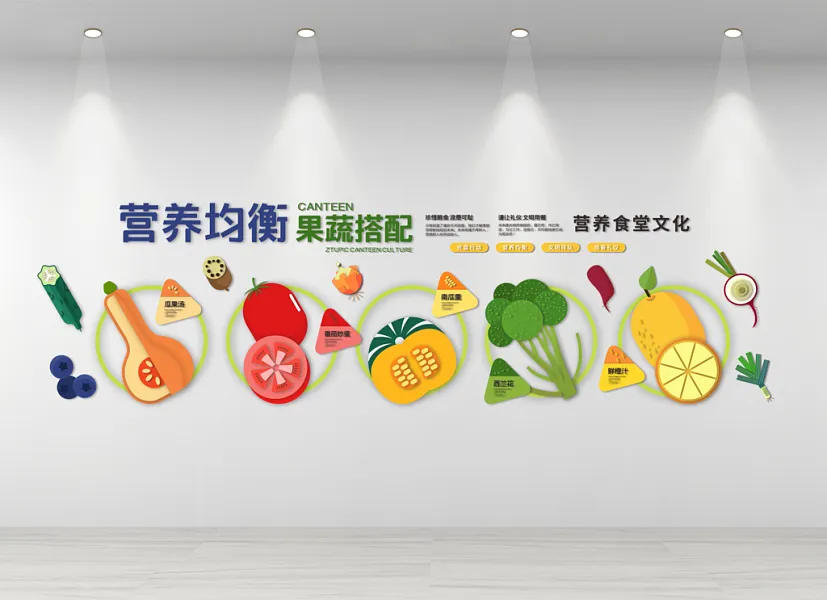 食堂文化墙-图巨人