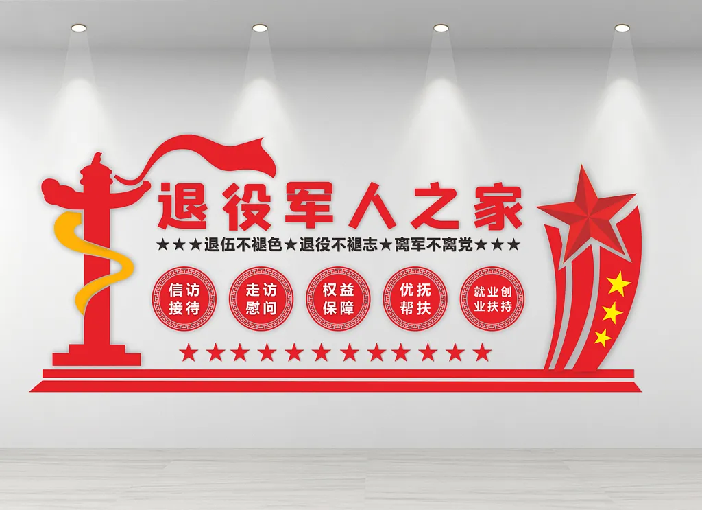 退役军人文化墙