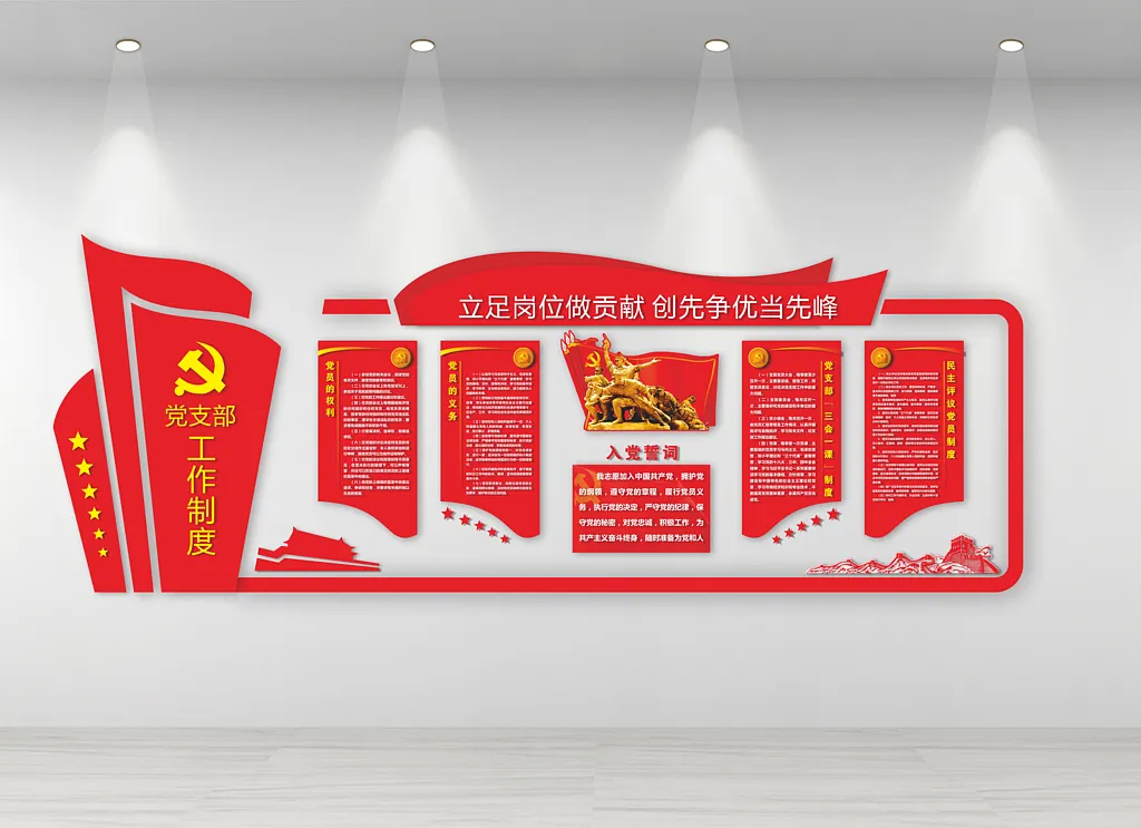 党建文化墙党支部工作制度