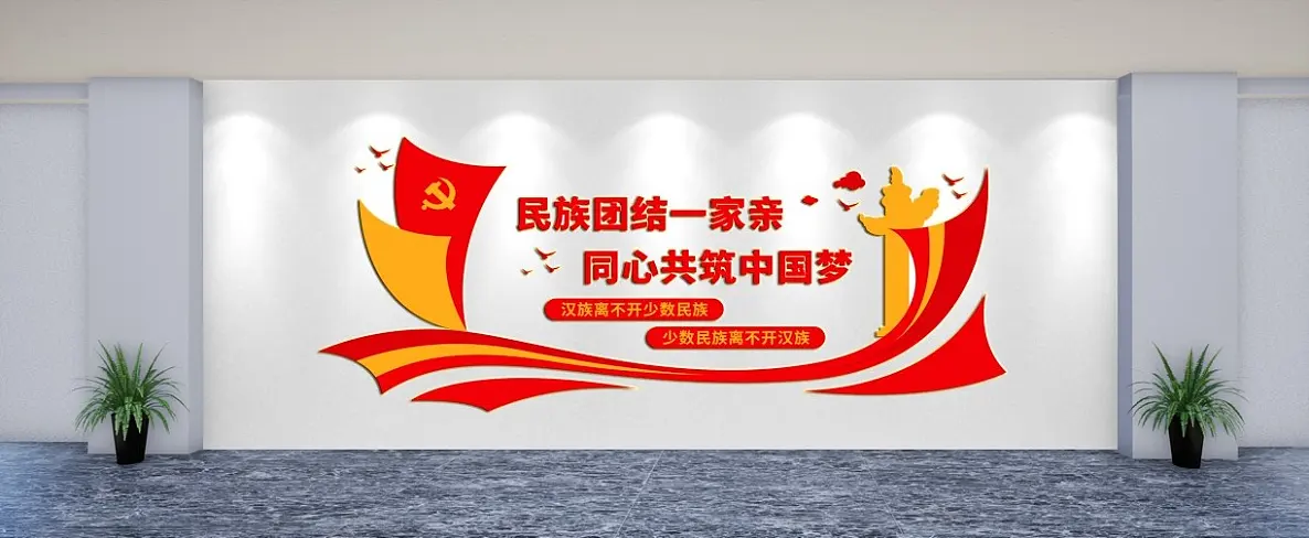 民族团结党建文化墙